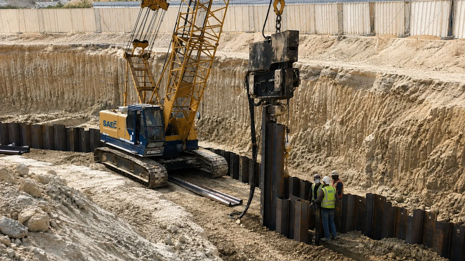 معدات الـ Sheet Piling والـ Shoring